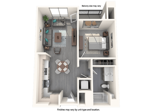 Vive Luxe Apartments A3 Floor Plan